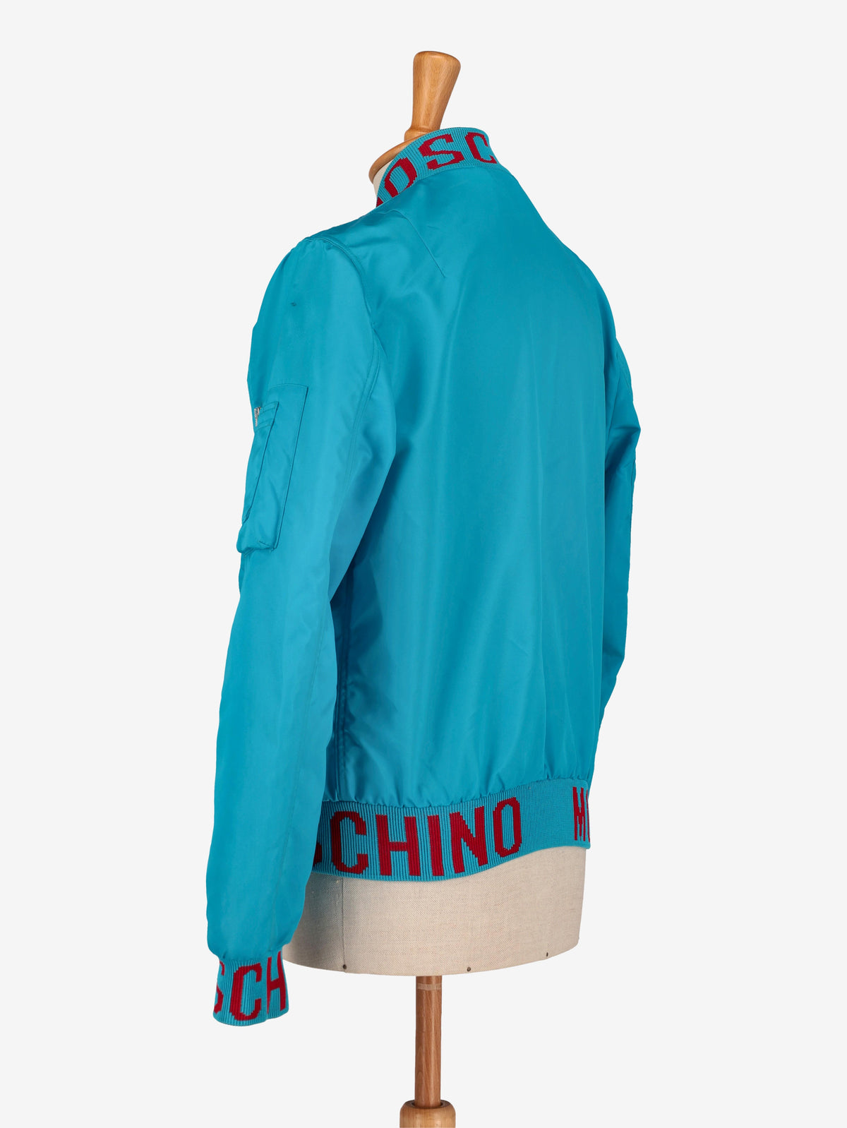 Moschino Turquoise Bomber Jacket WCV250847  Moschino