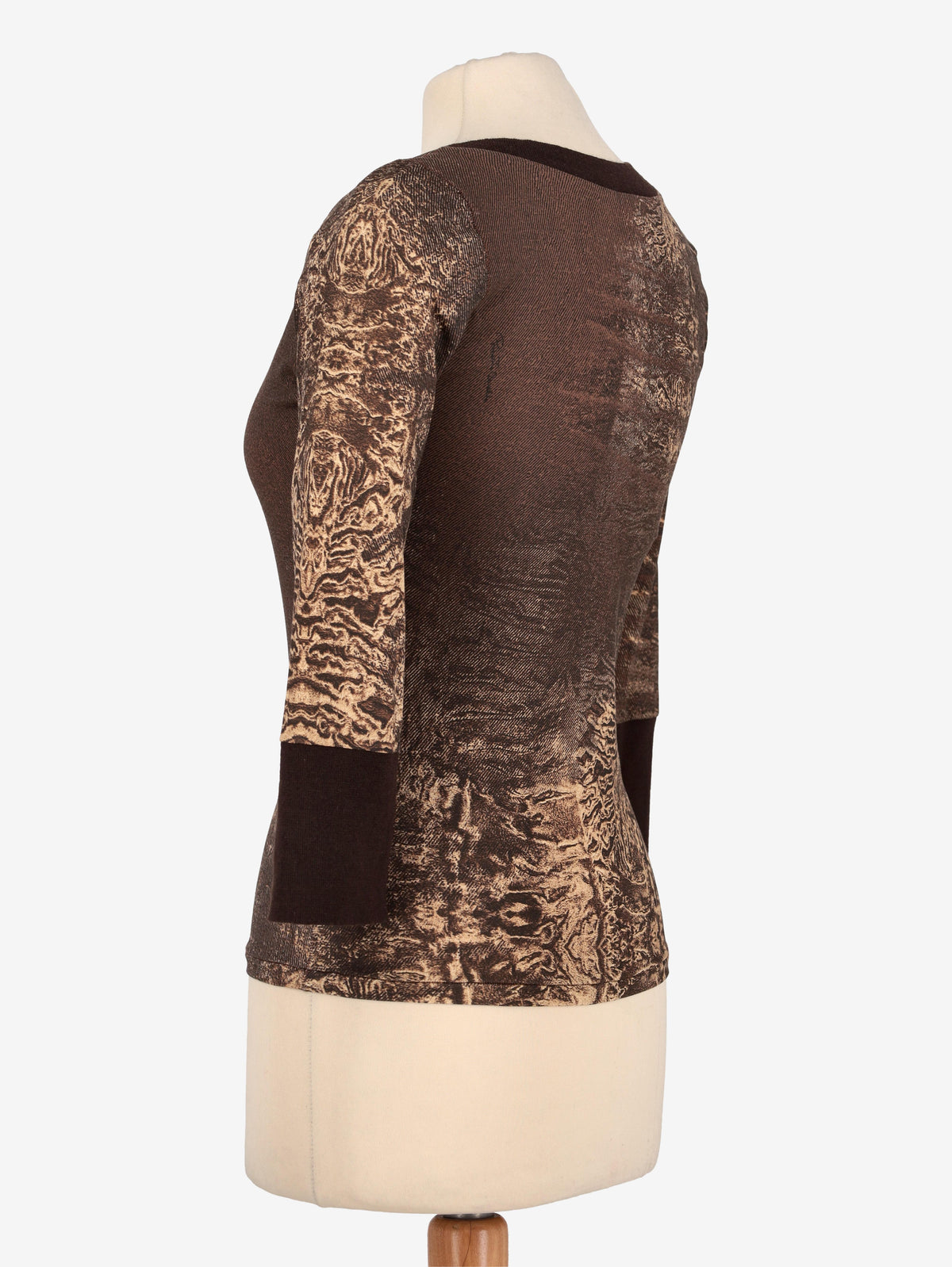 Roberto Cavalli Chocolate Shirt W24121253.13  Roberto Cavalli