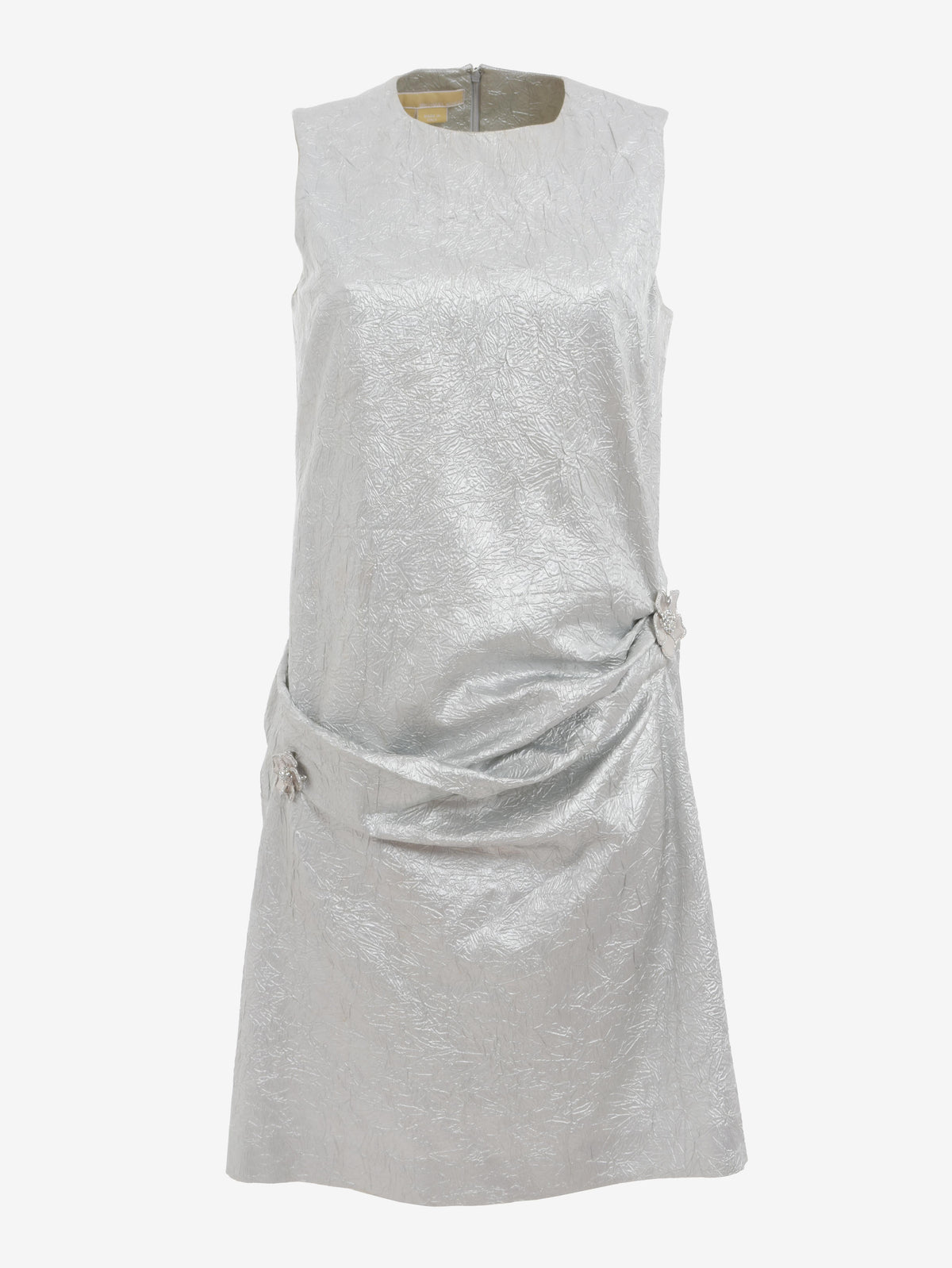 Michael Kors Midi Dress With Floral Appliqués