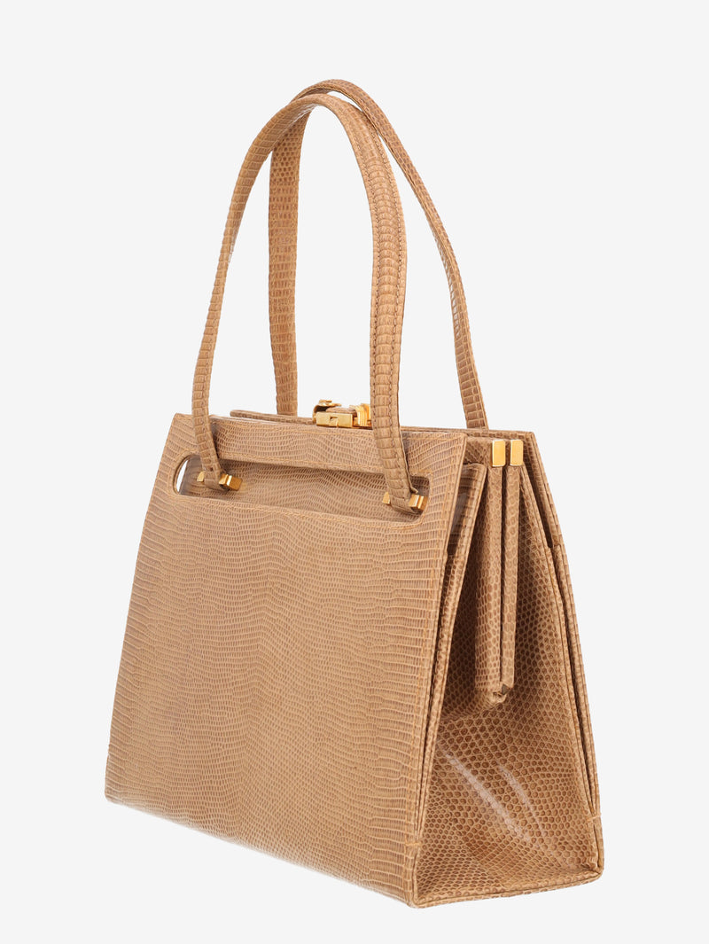 Vintage Lizard Leather Bag W24121210  Vintage