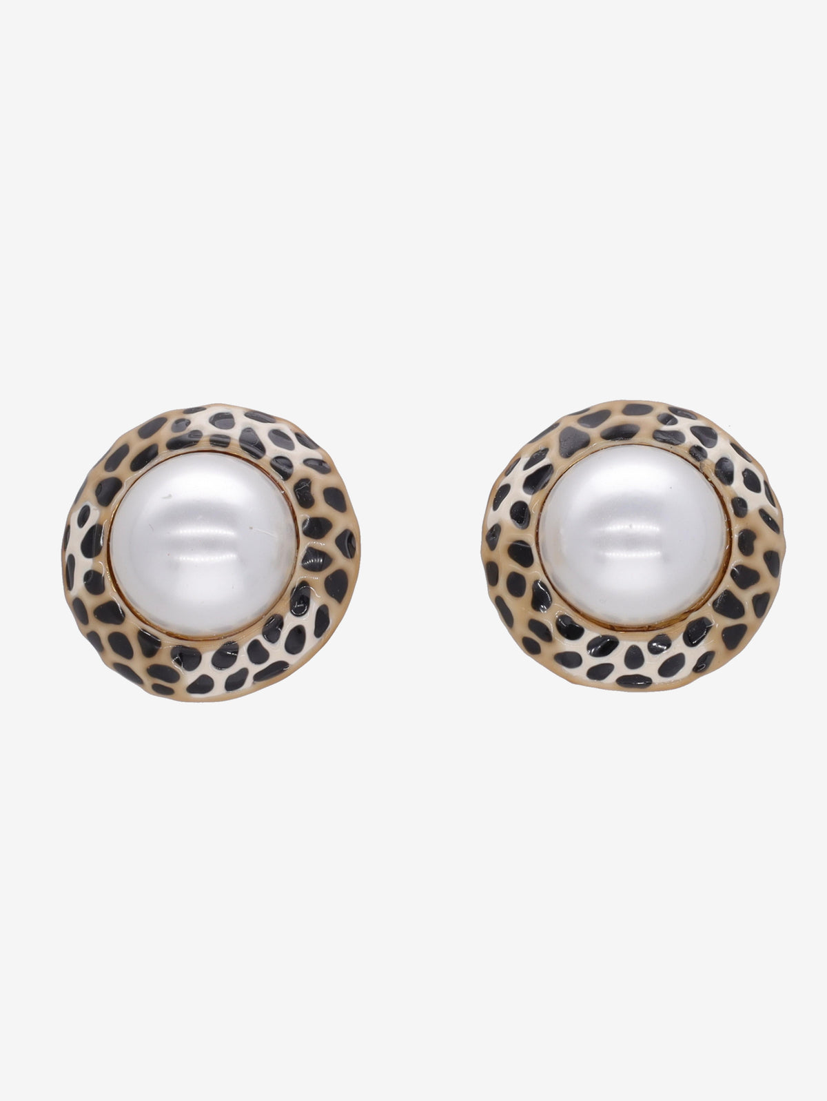 Kenneth Jay Lane Animalier And Pearl Earrings CVR24.1.154  Kenneth Jay Lane