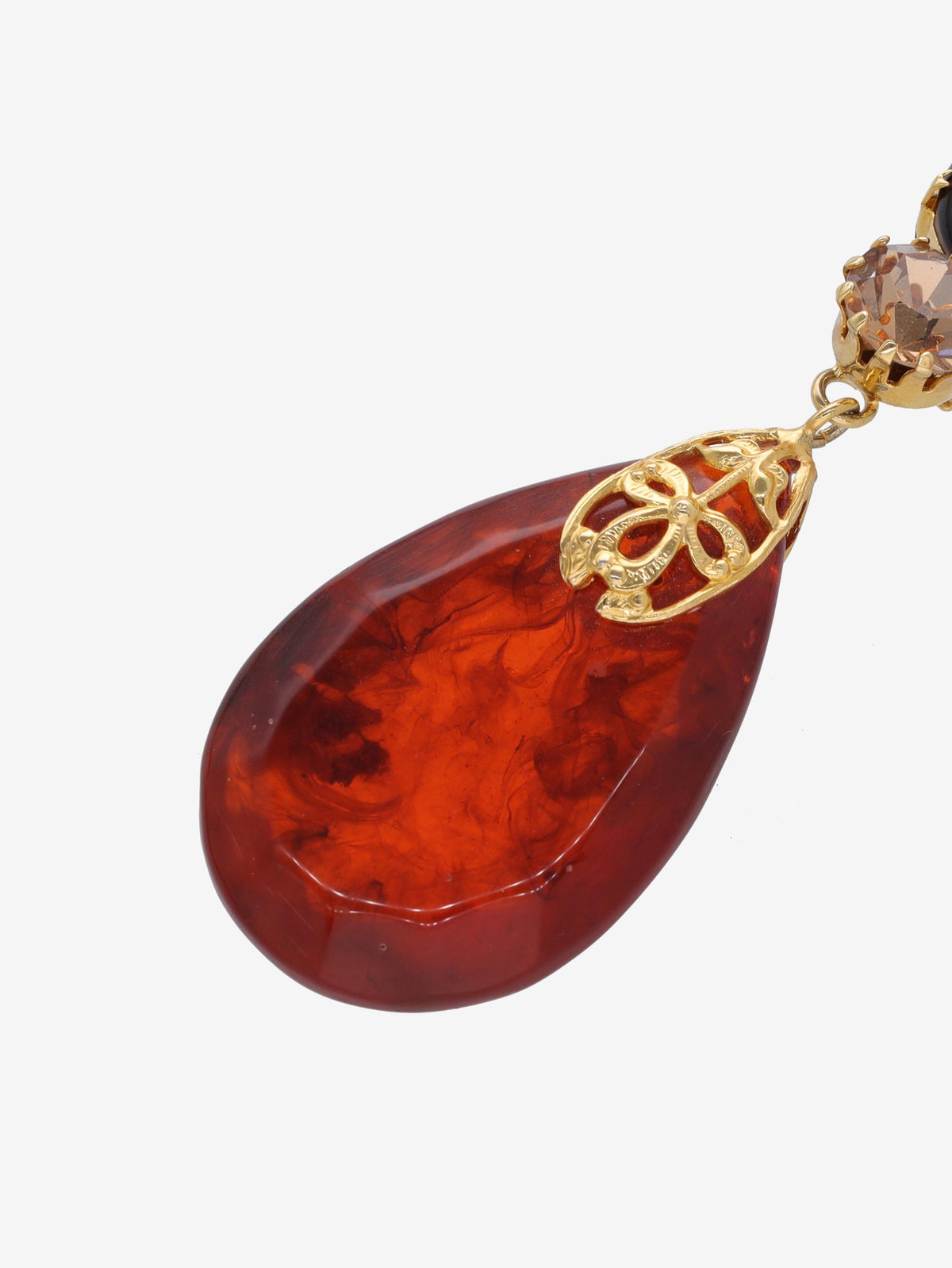 Gianfranco Ferré Earring With Red Stone MRXXX.6  Gianfranco Ferré