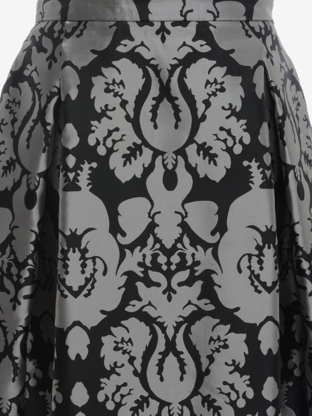 Vintage Flared Patterned Skirt