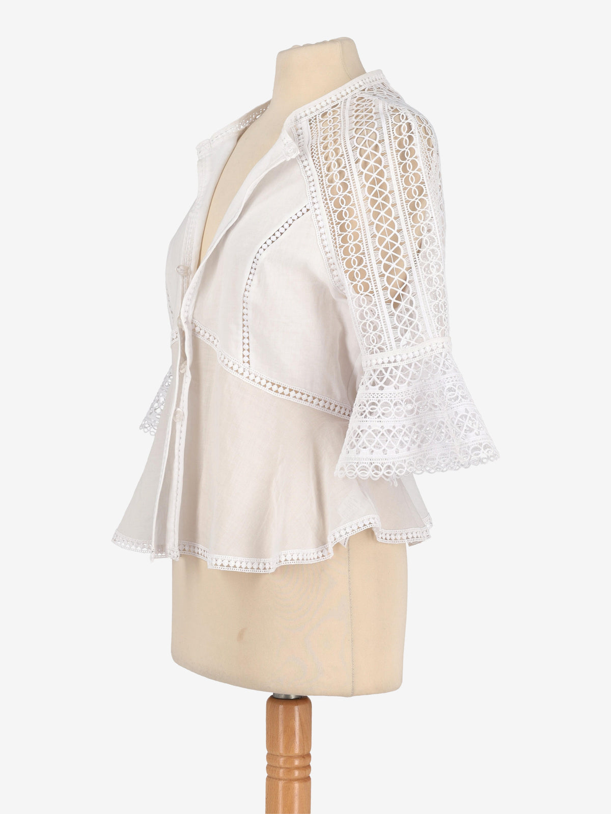 Vintage White Macramè Shirt