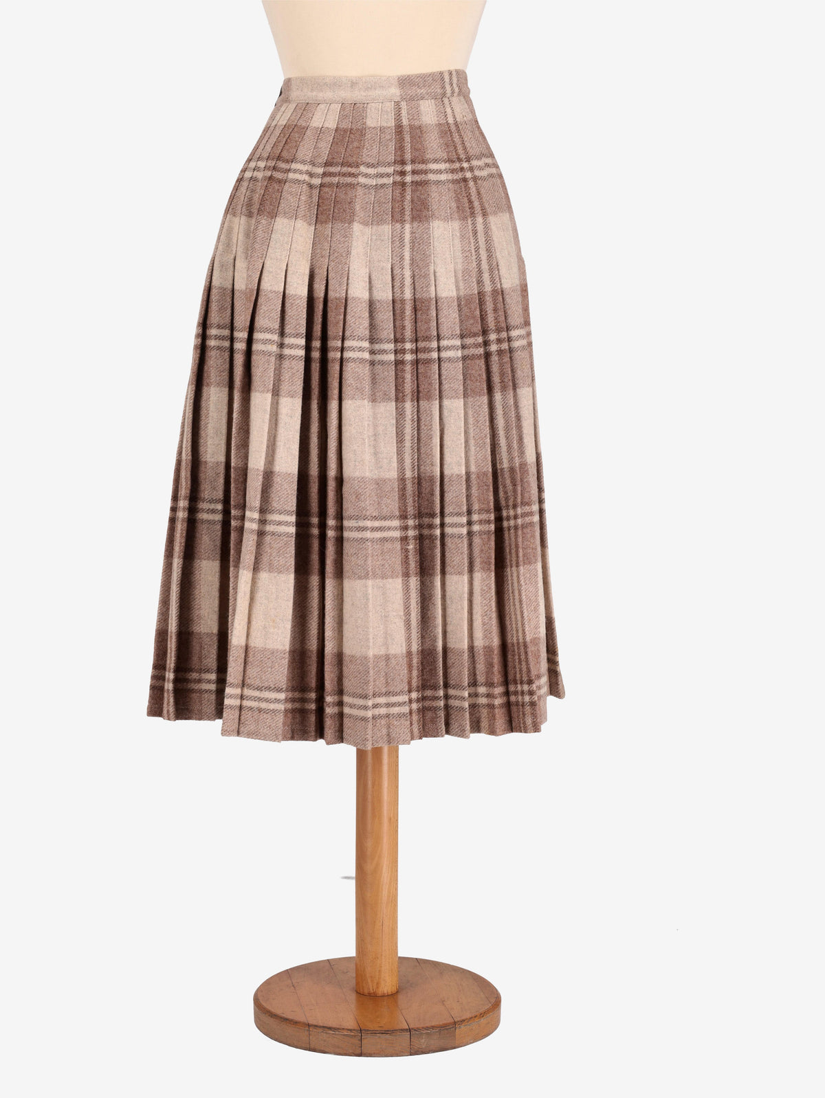 Tartan Wool Skirt W24121247  Vintage