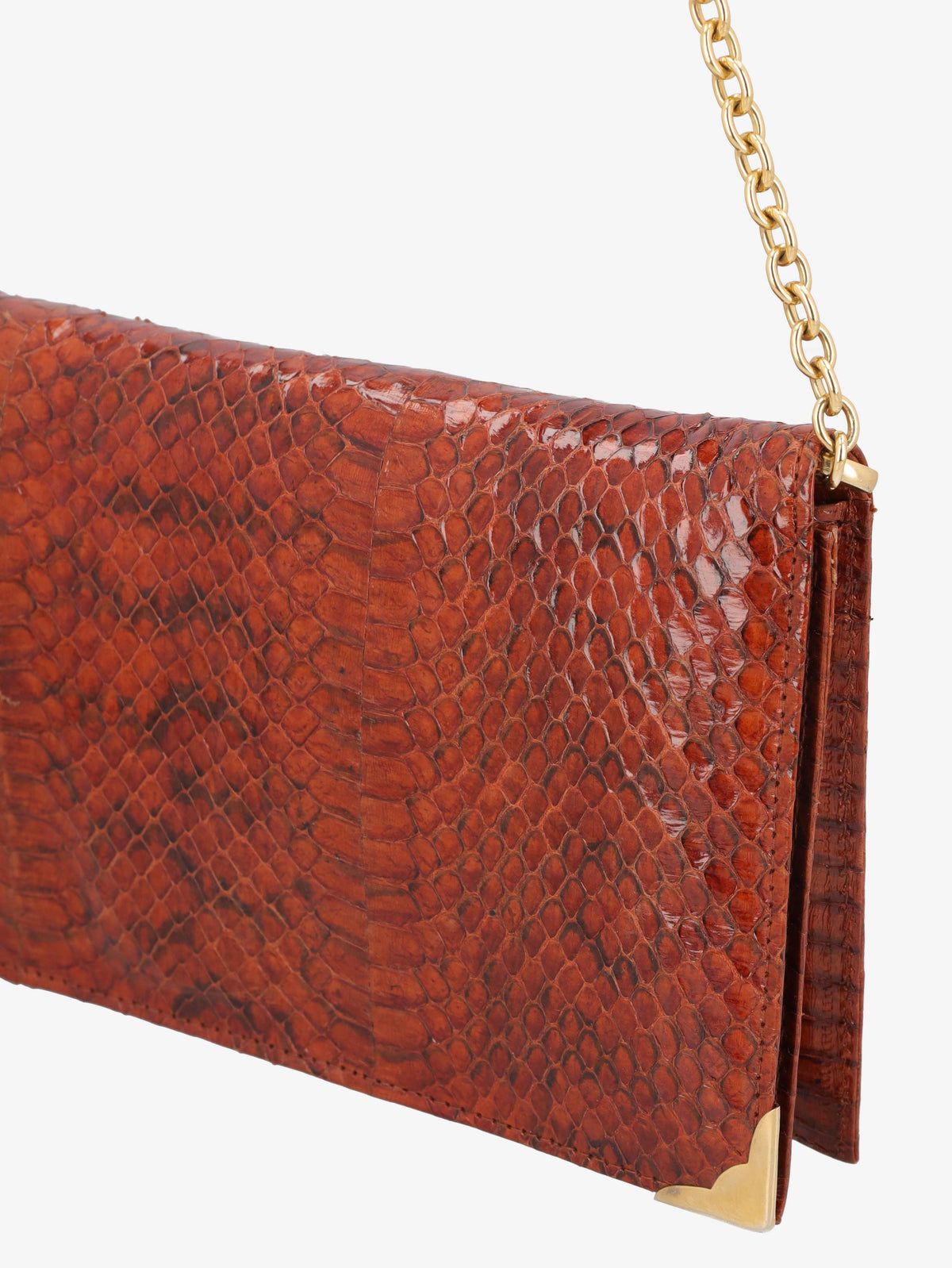 Vintage Snake Print Shoulder Bag WCV300625.50  Vintage