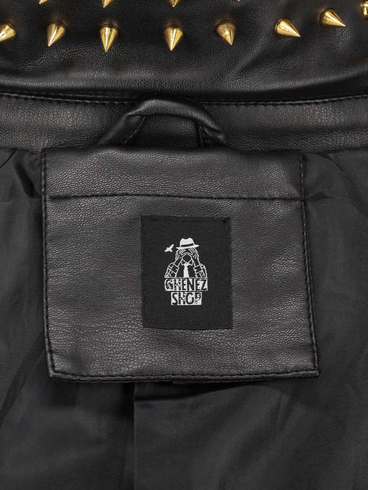 Vintage Leopard Biker Jacket WCV250856.02  Vintage