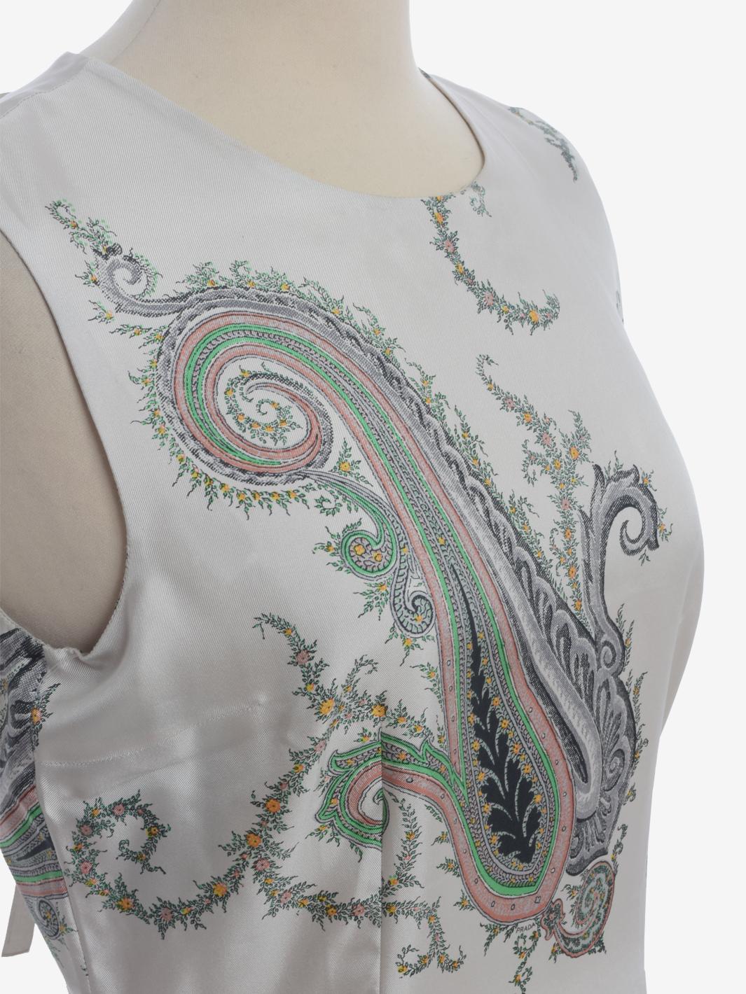 Prada Silk Top With Bow