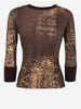 Roberto Cavalli Chocolate Shirt W24121253.13  Roberto Cavalli