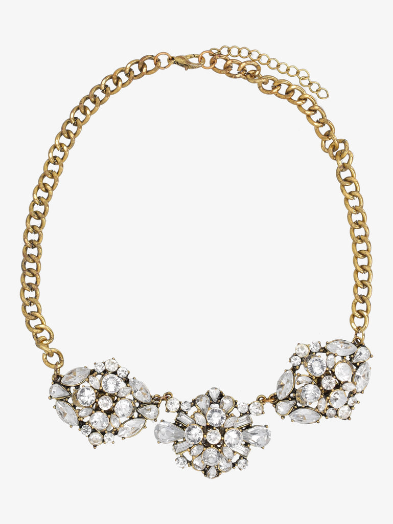 Vintage Chain Necklace With Gemstones