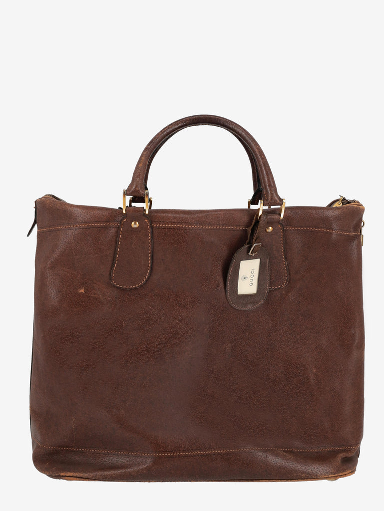 Gucci Leather Travel Handbag