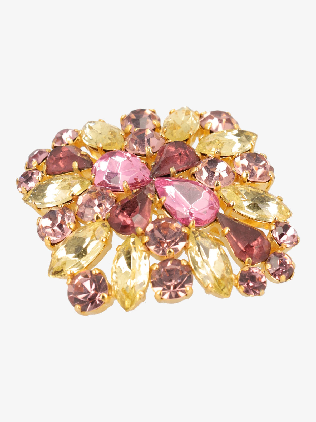 Vintage Multi-coloured Stone Brooch