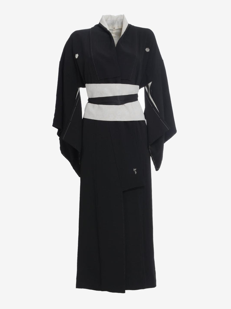 Vintage Black Japanese Kimono