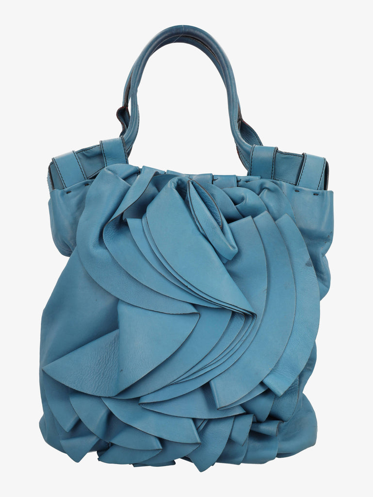 Valentino Turquoise Rose Maxi Bag