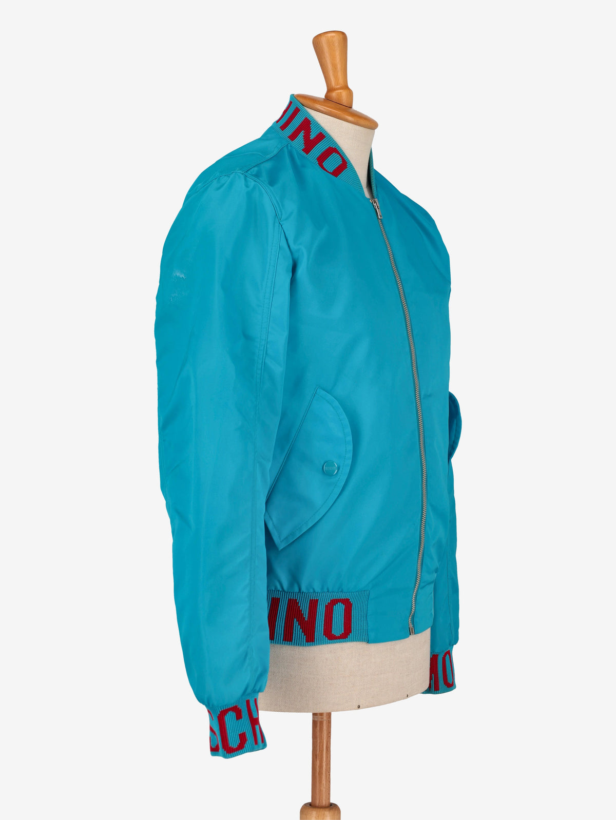 Moschino Turquoise Bomber Jacket WCV250847  Moschino
