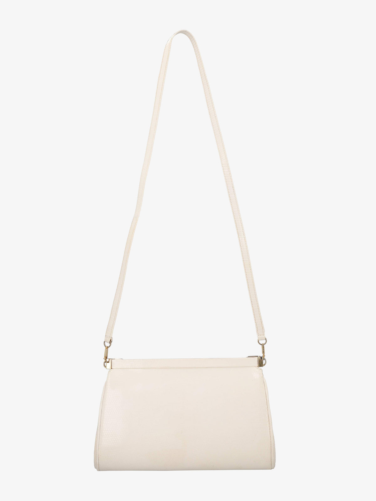 Vintage White Leather Shoulder Bag WCV300625.46  Vintage