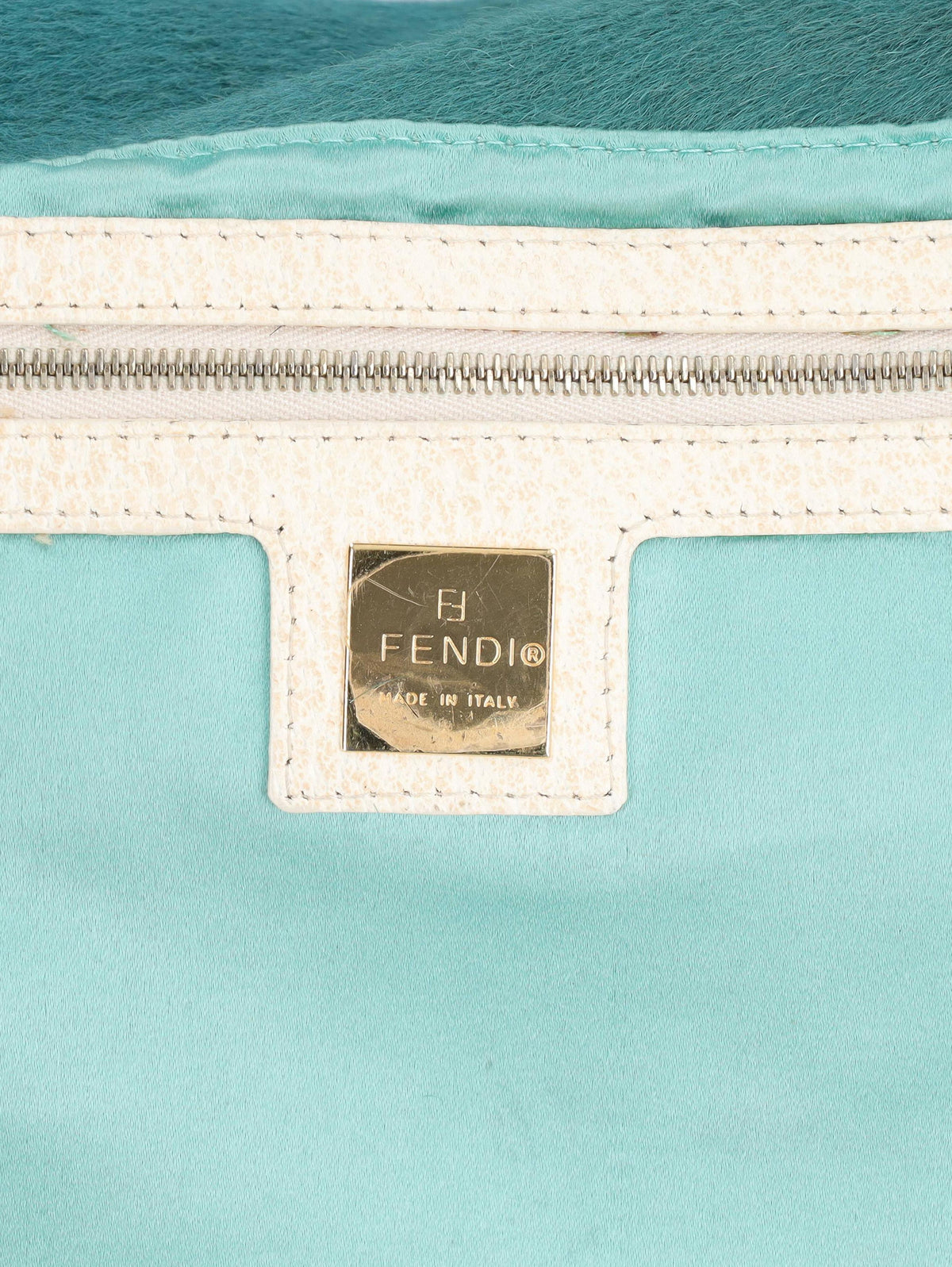 Fendi Mamma Baguette In Colourful Pony Hair