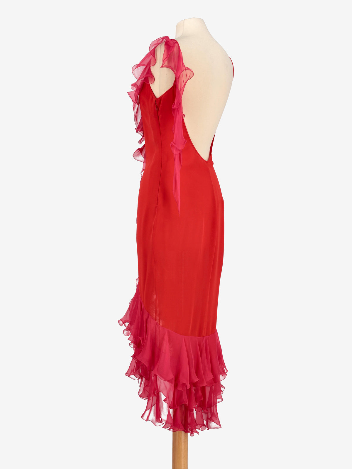 Ungaro Ruffle Dress<BR/>