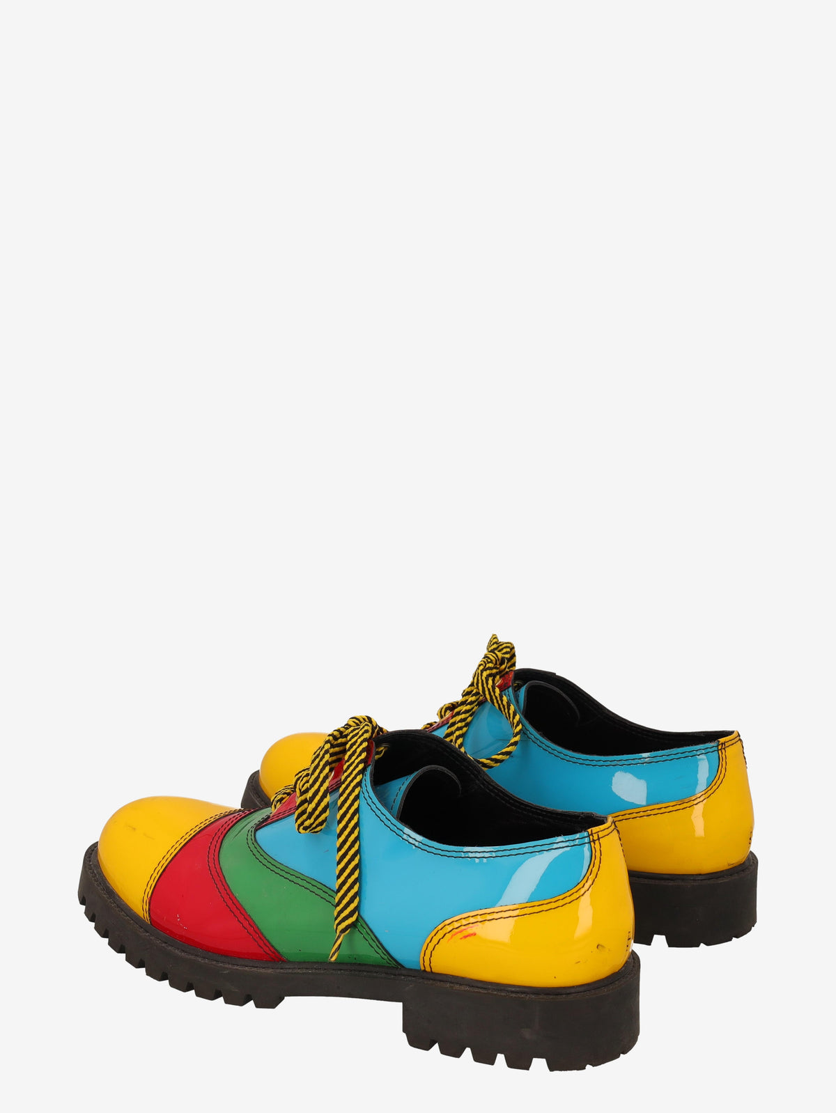 Moschino Patchwork Patent Leather Derby Shoes WCV250819.12  Moschino
