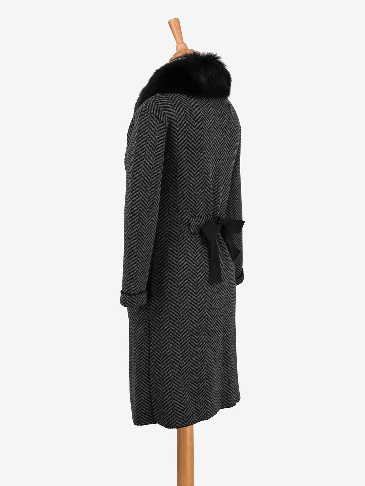 Dior Herringbone Wool Coat