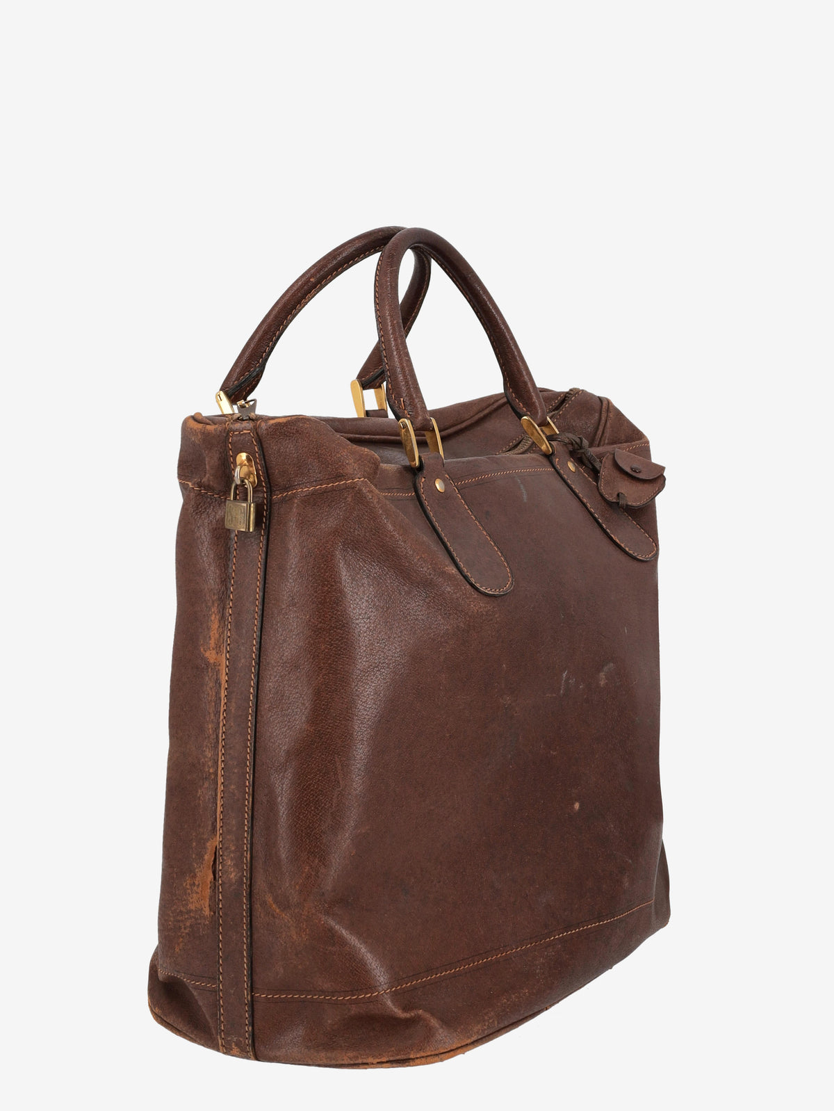 Gucci Leather Travel Handbag