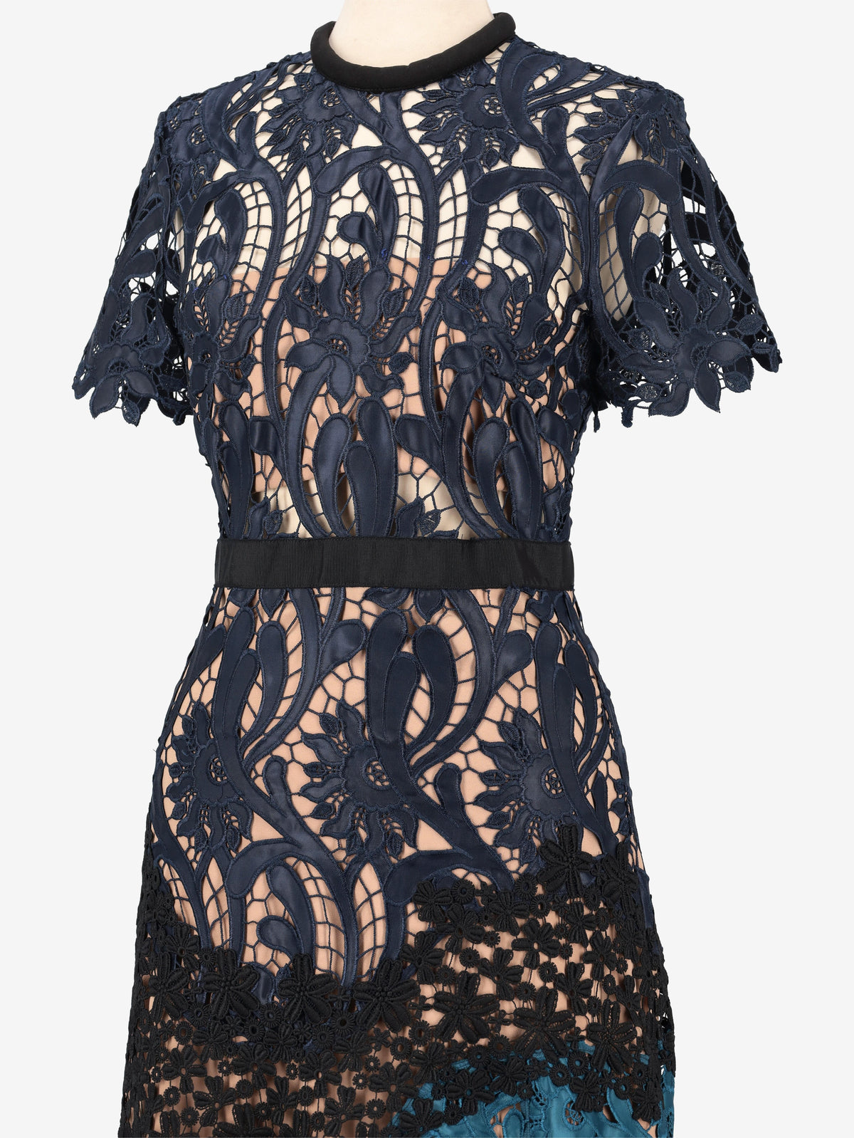 Self Portrait Blue Lace Dress