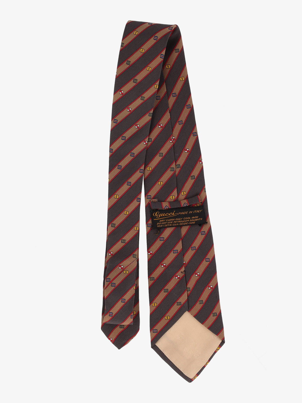 Gucci Flag Patterned Tie