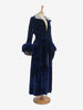 Vintage Navy Velvet Robe - '40