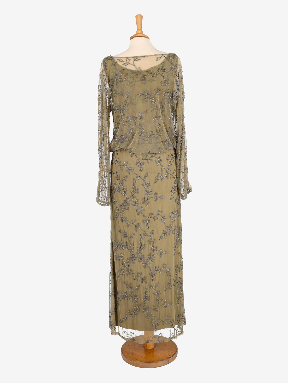 Vintage Embroidered Long Dress<BR/>