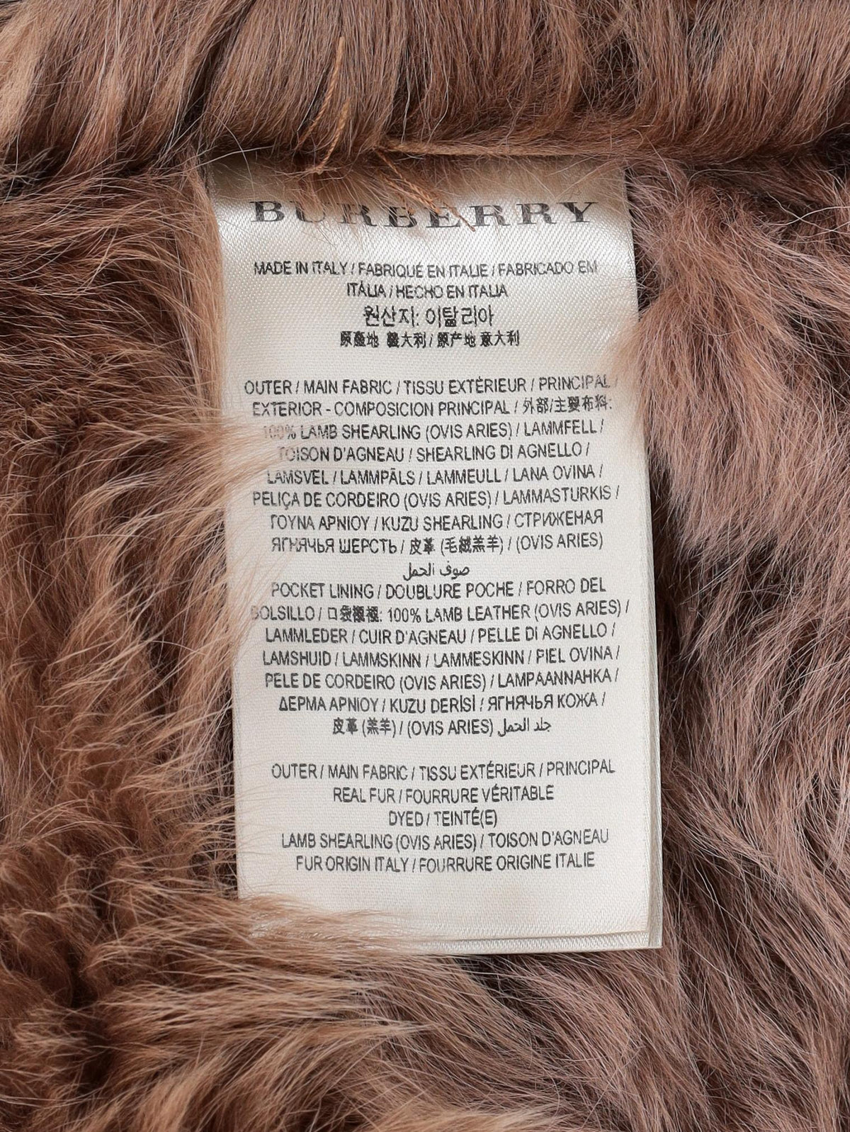 Burberry Shearling Trench Coat
