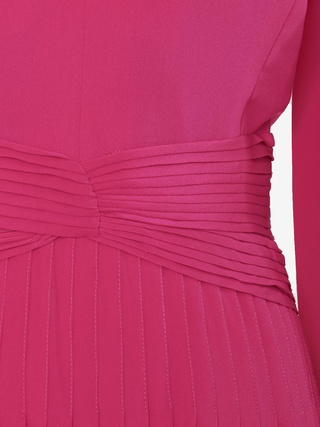 André Laug 褶皱裙中长连衣裙