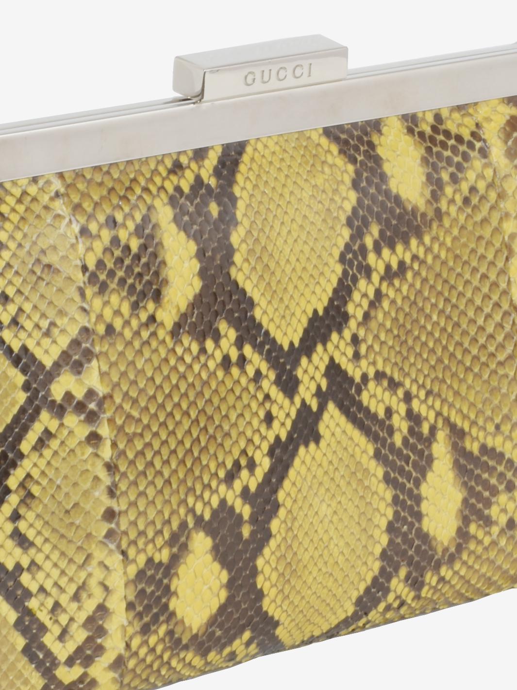Gucci Python Clutch