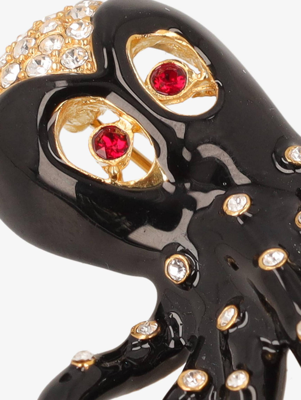 Kenneth Jay Lane Black Octopus Brooch CVR24.1.136  Kenneth Jay Lane