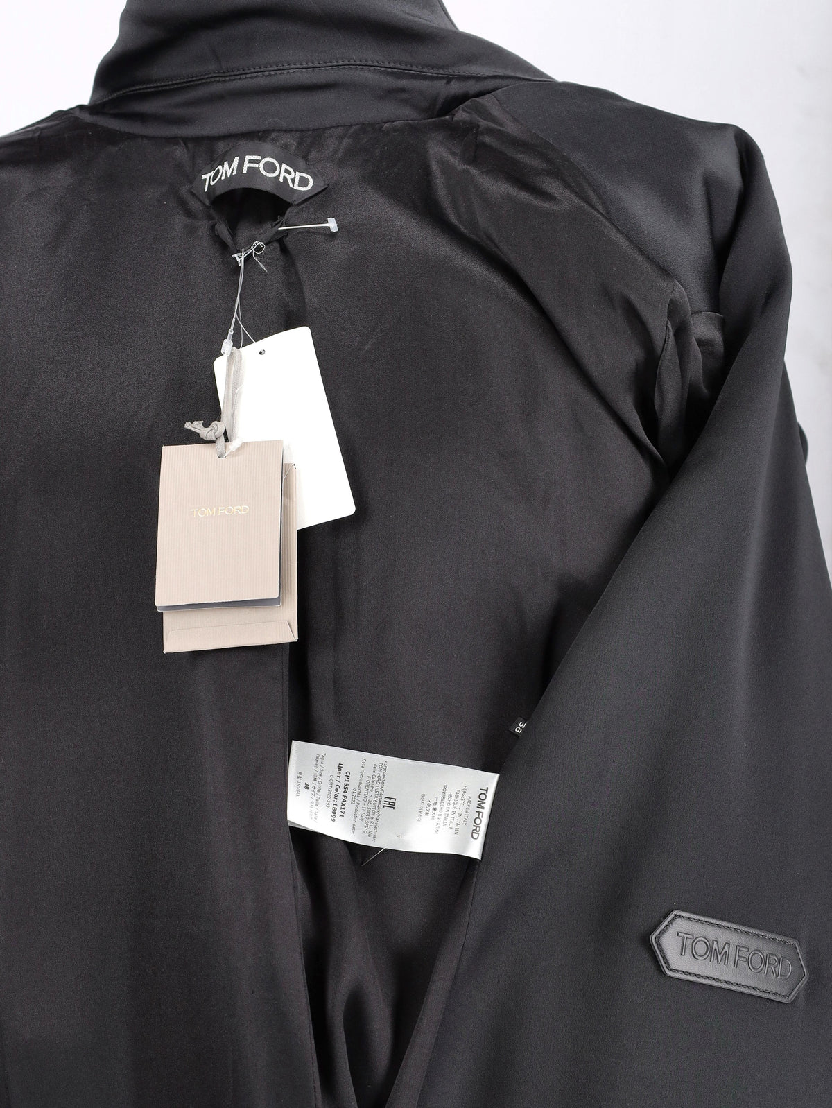 Tom Ford Black Velvet Trench Coat - 00s