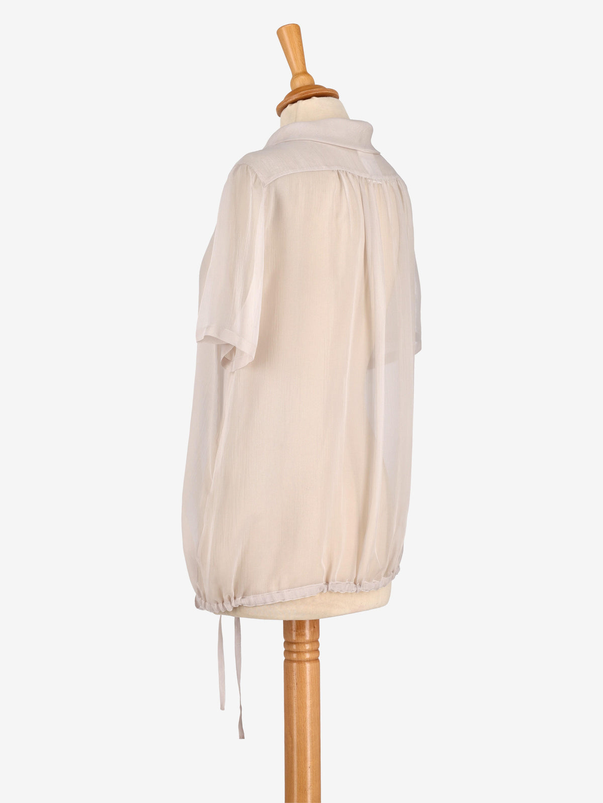 Camicia Chanel in seta con camelia - anni '00