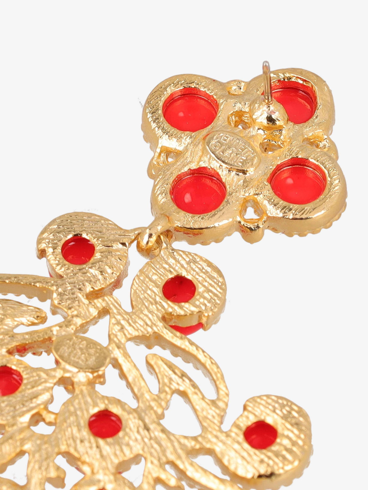 Kenneth Jay Lane Coral Stones Earrings CVR24.1.159  Kenneth Jay Lane