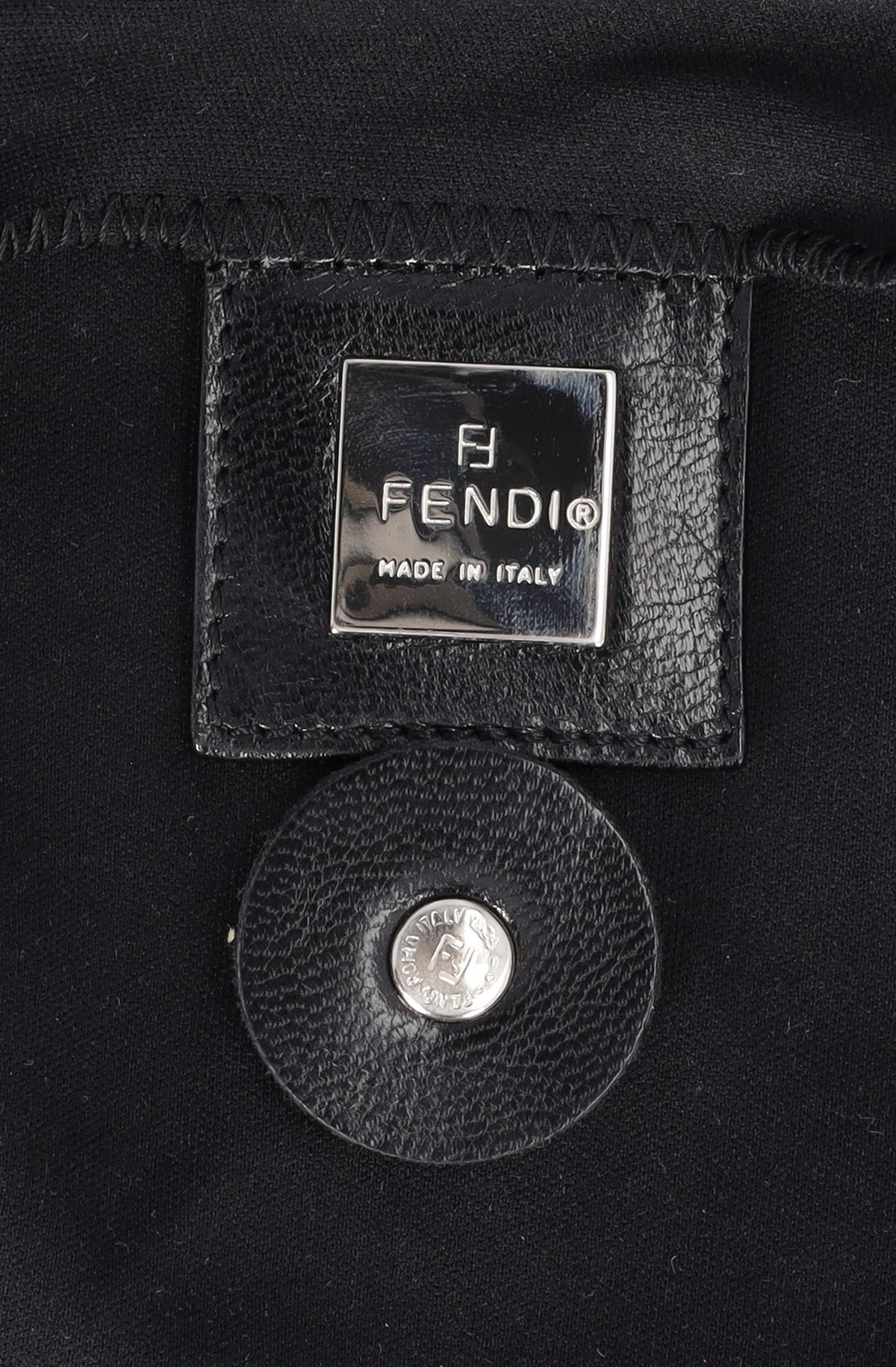 Fendi Baguette In Black Canvas