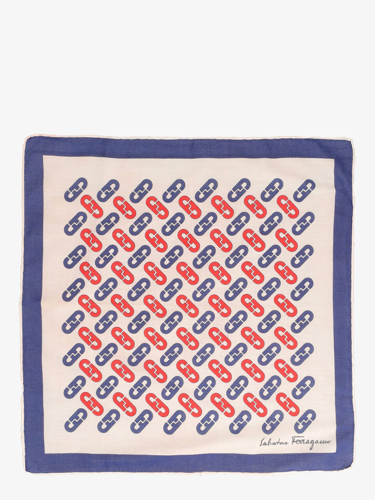 Monogram Ferragamo Pocket Handkerchief