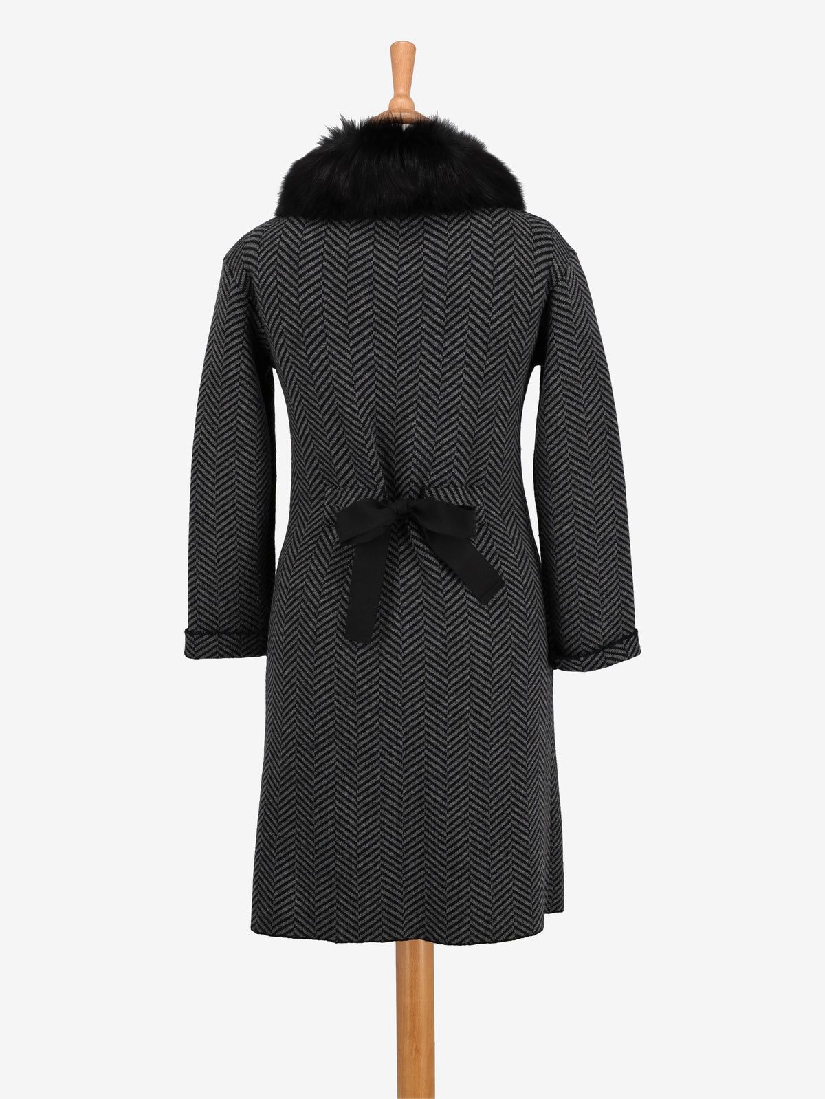 Dior Herringbone Wool Coat