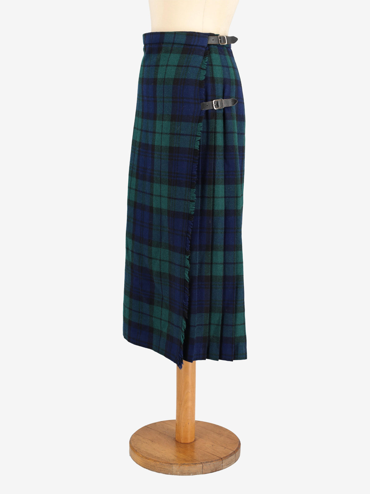 Tartan Wool Skirt W24121248  Vintage
