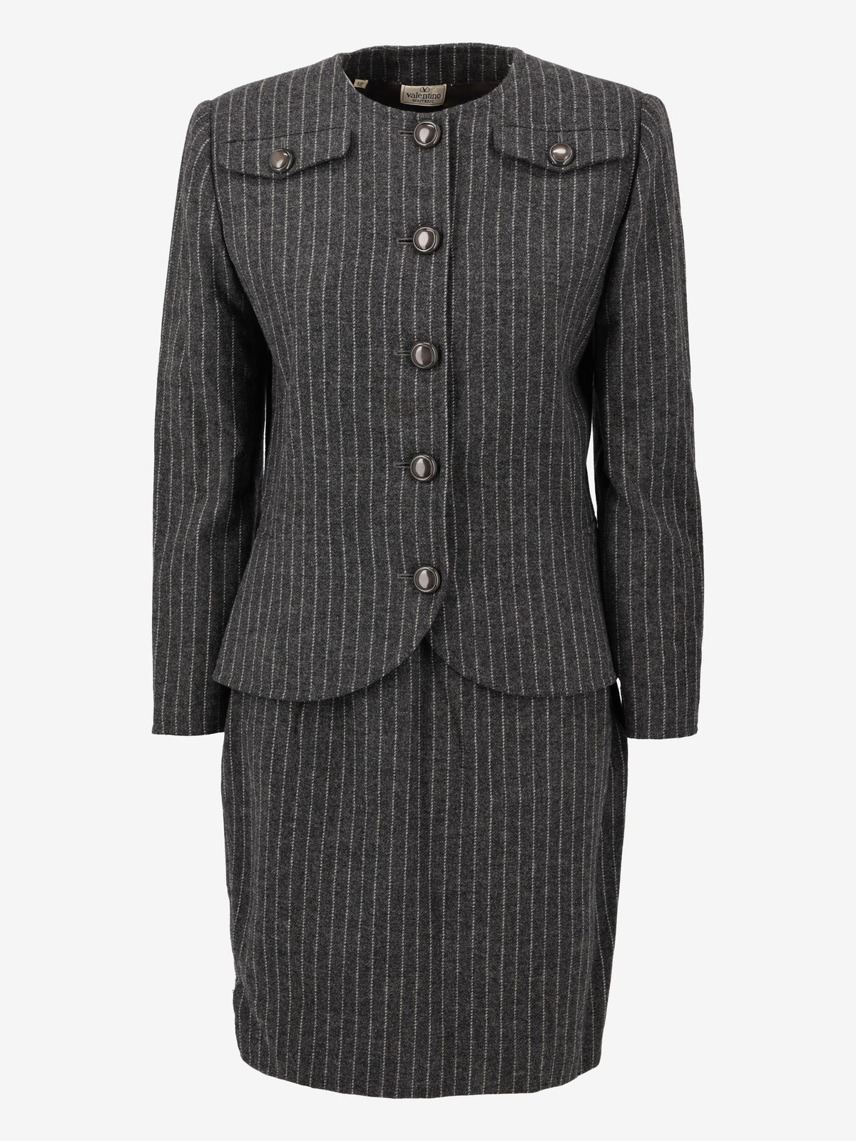 Valentino Wool Pinstripe Suit