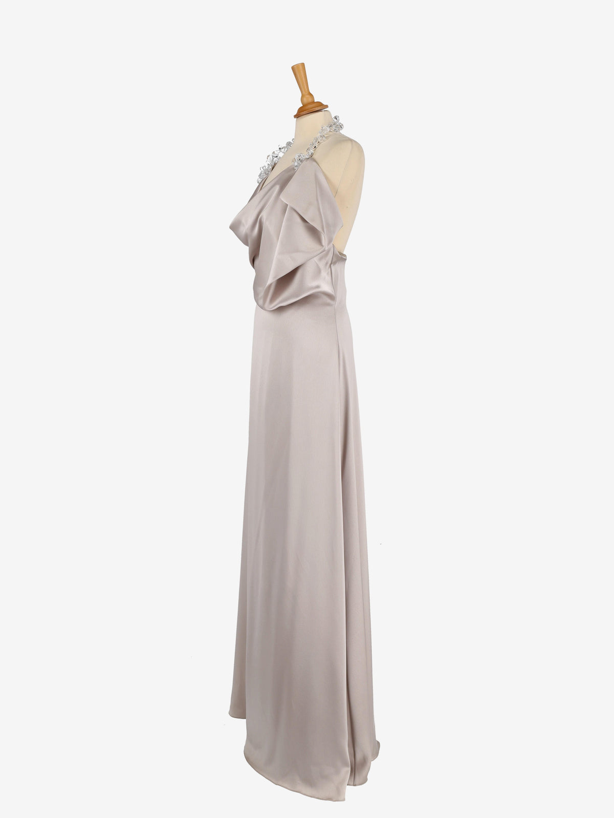 David Fielden Silver Long Dress