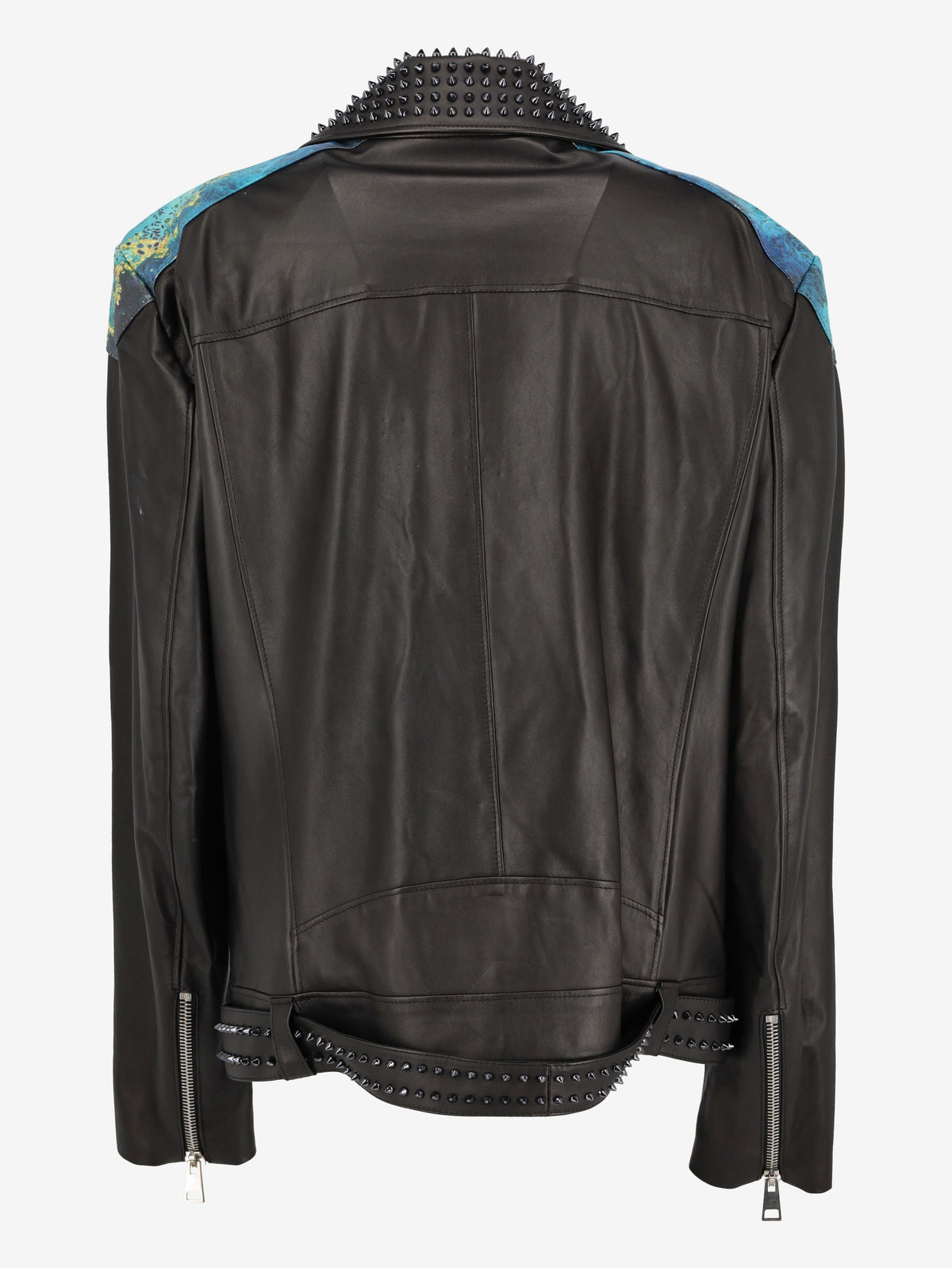 Vintage Patterned Biker Jacket WCV250822.03  Vintage