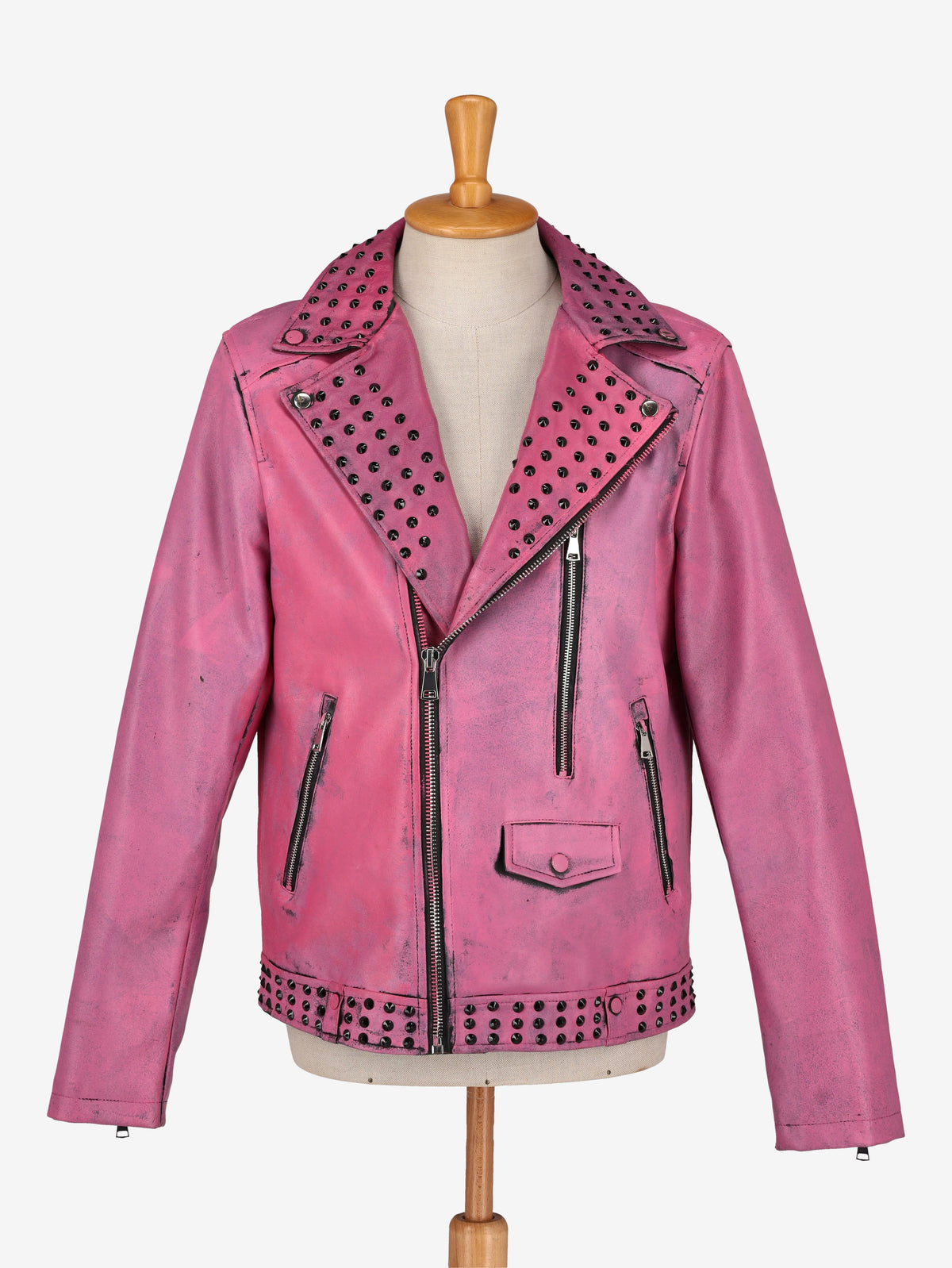 Vintage Pink Biker Jacket WCV250856.01  Vintage