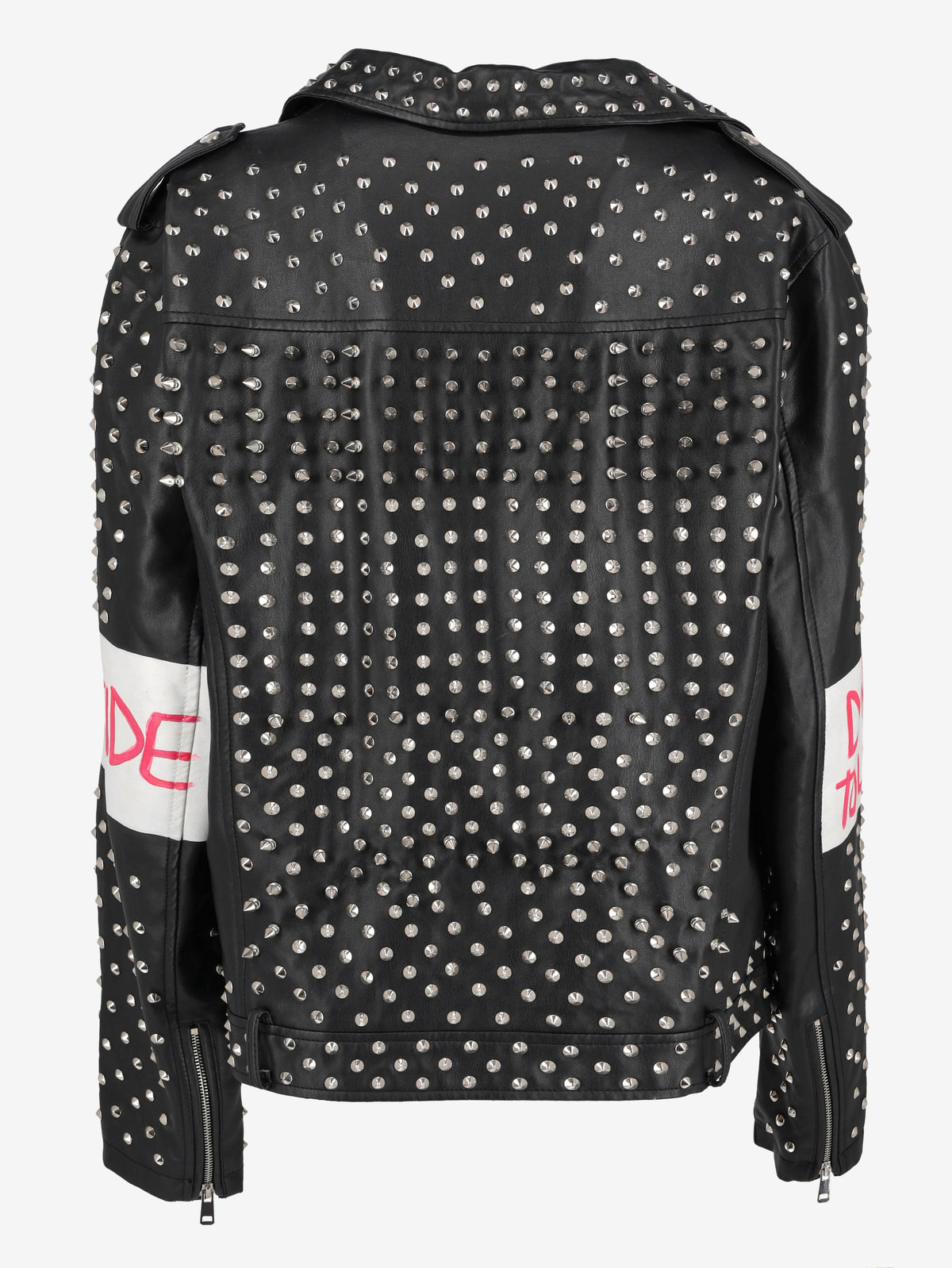 Vintage Lettering Biker Jacket WCV250856.03  Vintage