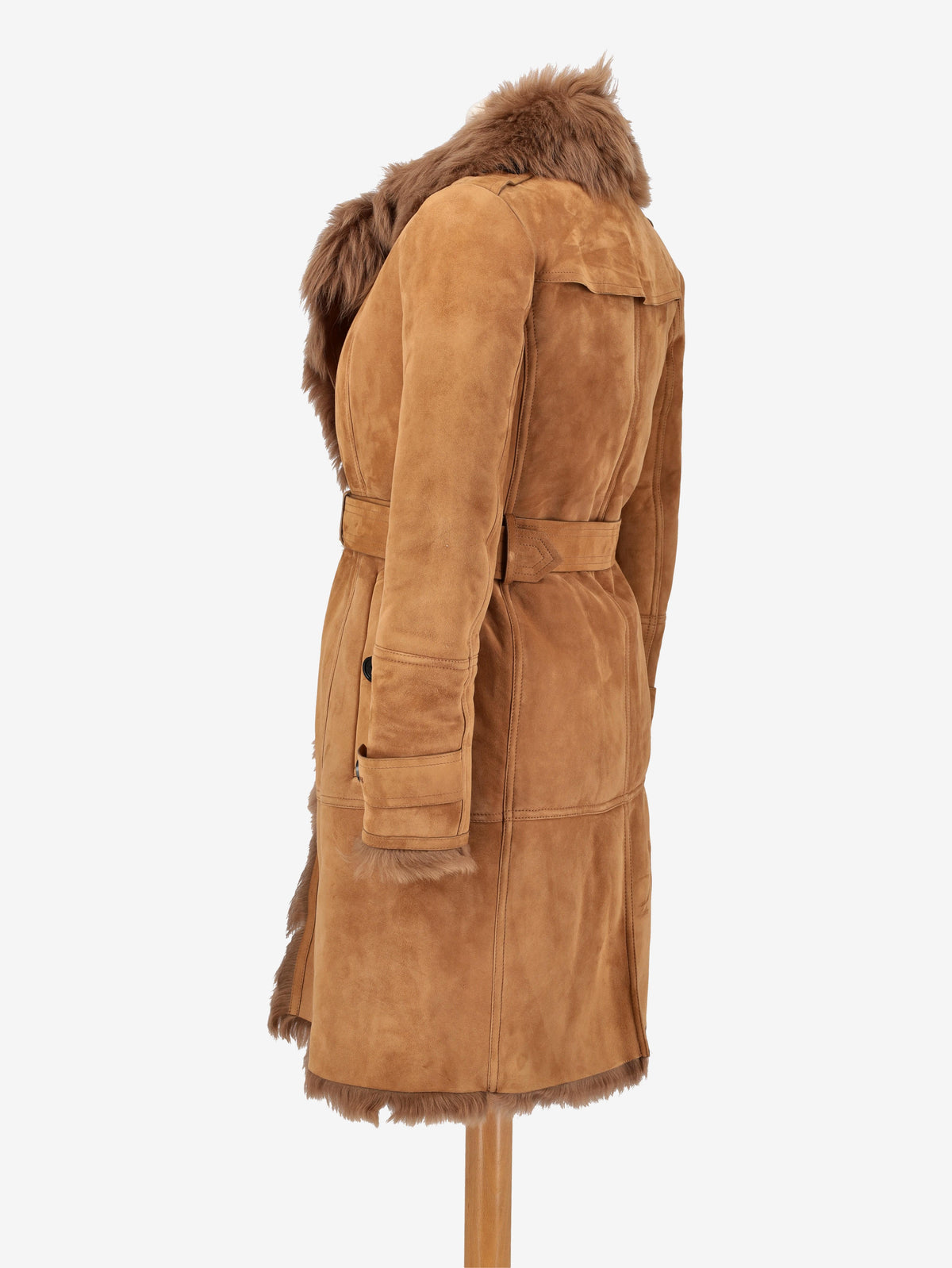 Burberry Shearling Trench Coat