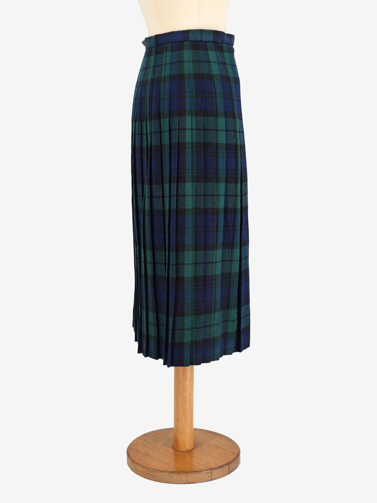Tartan Wool Skirt W24121248  Vintage