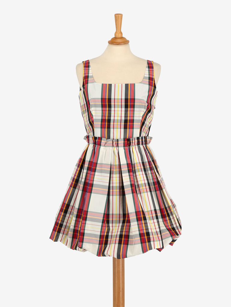 Moschino Tartan Midi Dress