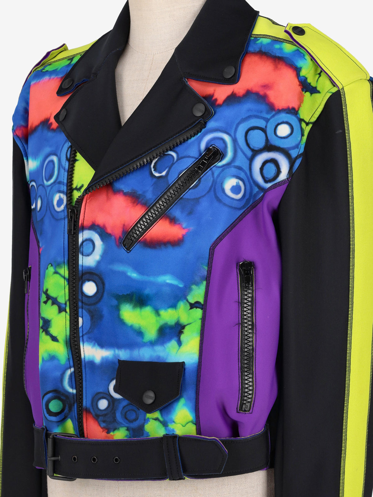 Moschino Multicolour Biker Jacket WCV250844  Moschino