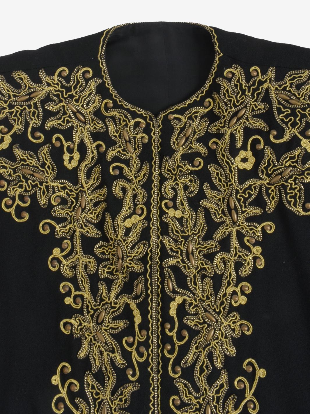 Vintage Jacket With Lamé Embroidery And Studs - 80s